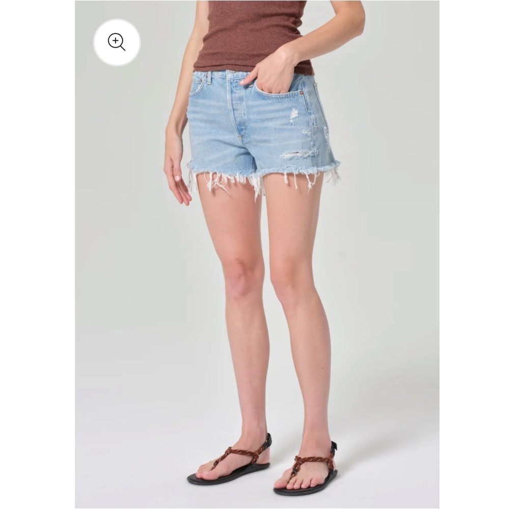 Agolde Parker Vintage Cut Off Jean Shorts in Swapmeet